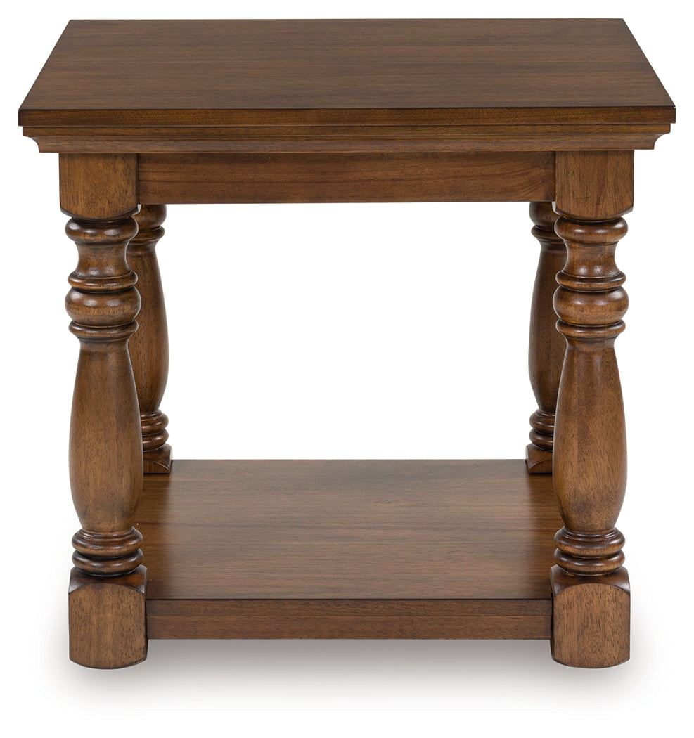 Nashville Furniture Outlets - Ashley Furniture - Sturlayne End Table - Rectangular End Table / Brown - T609-3