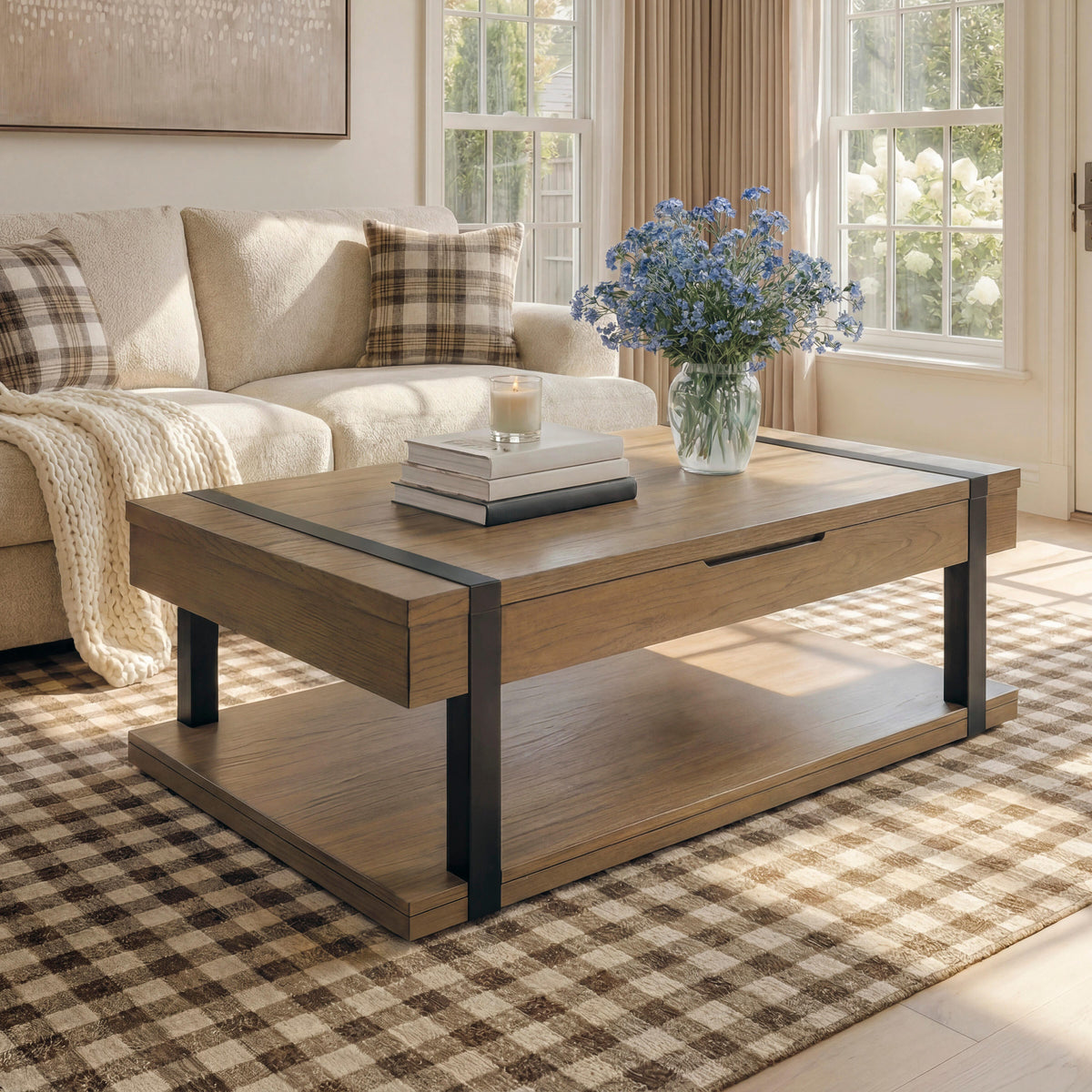 Nashville Furniture Outlets - Ashley Furniture - Jorannti Lift-Top Coffee Table - Rect Lift Top Cocktail Table - T631-9
