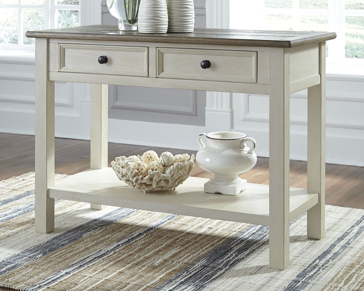 Nashville Furniture Outlets - Ashley Furniture - Bolanburg Sofa/Console Table - Sofa Table / Two-tone - T637-4