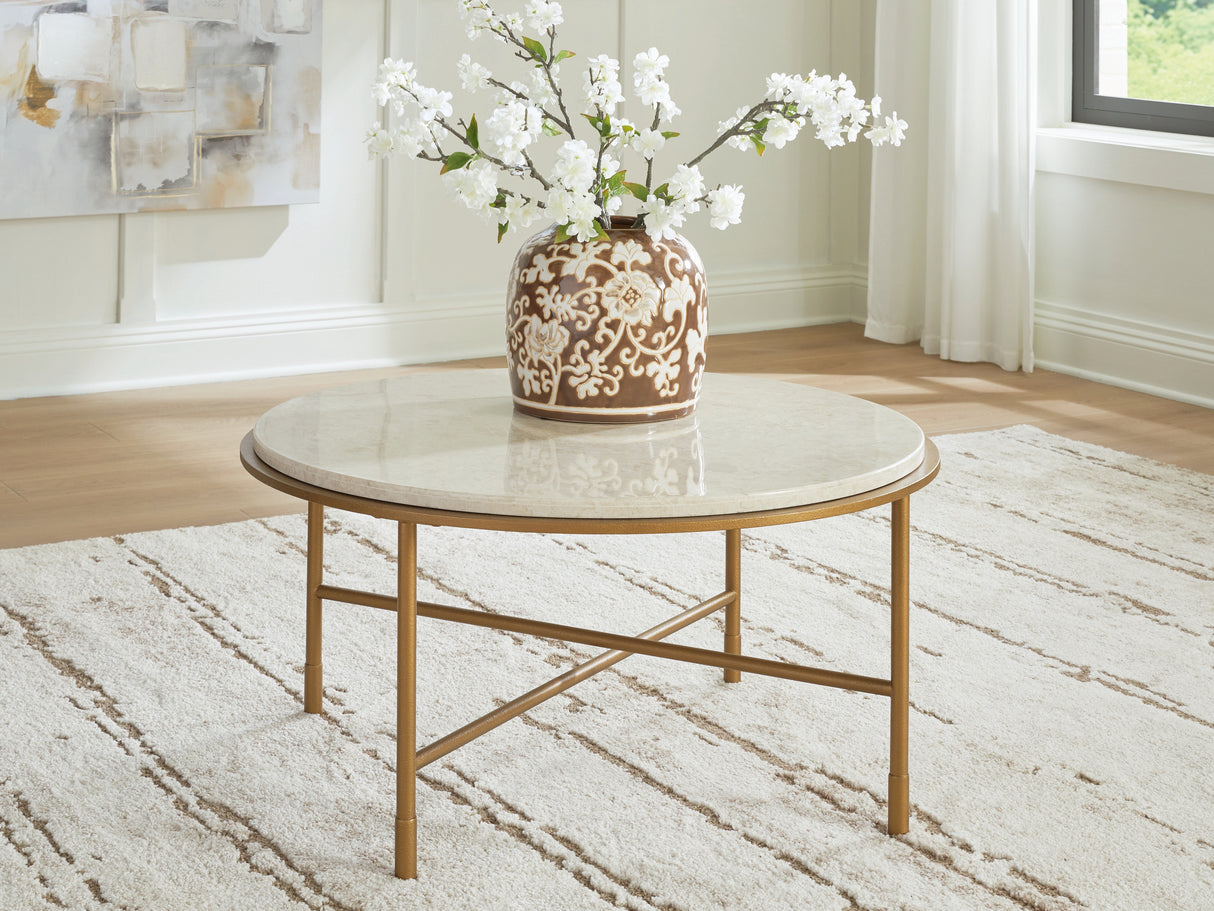 Nashville Furniture Outlets - Ashley Furniture - Alben Coffee Table - Round Cocktail Table - T643-8
