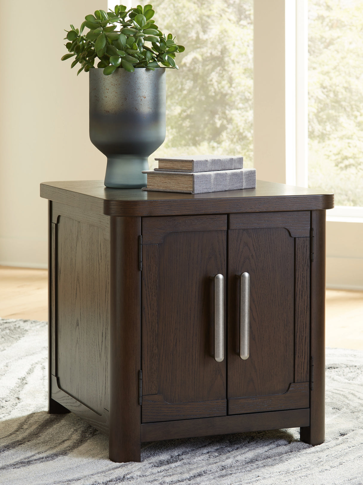Nashville Furniture Outlets - Ashley Furniture - Breckington End Table - Rectangular End Table / Dark Brown - T678-3