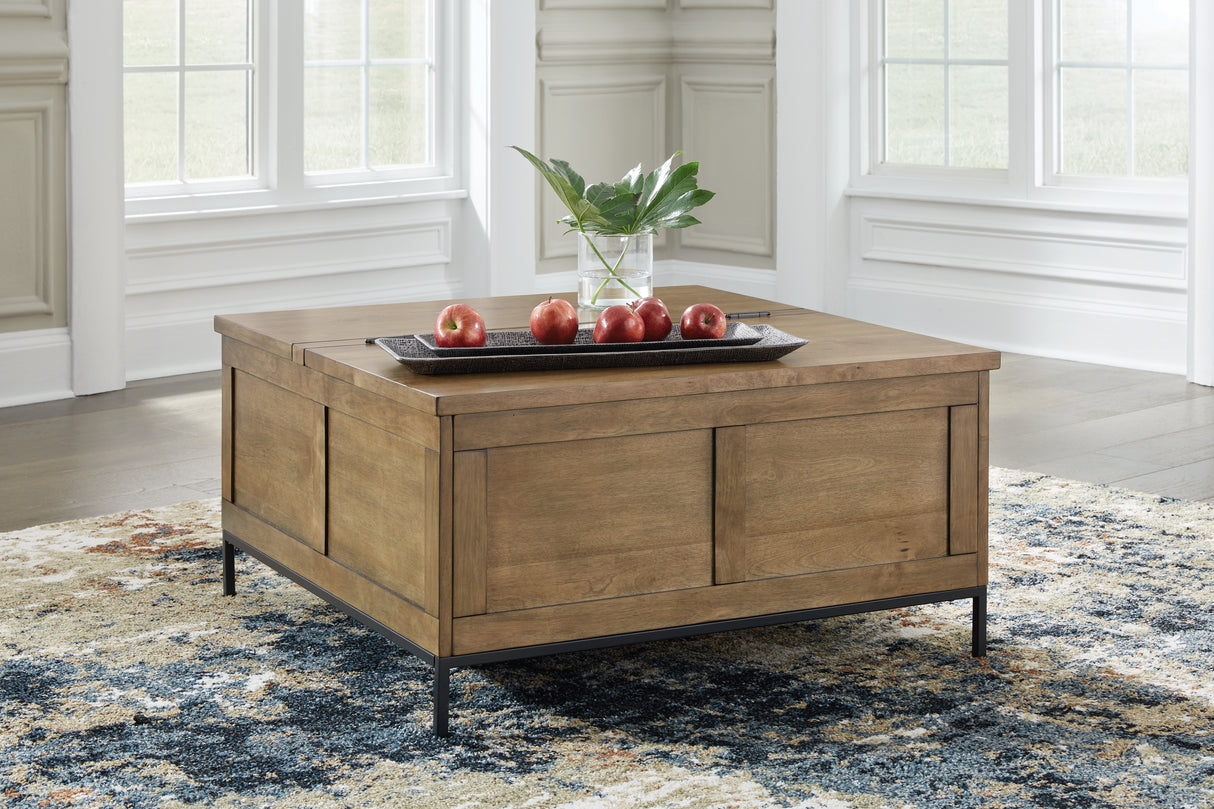 Nashville Furniture Outlets - Ashley Furniture - Torlanta Lift-Top Coffee Table - Lift Top Cocktail Table / Brown - T686-9