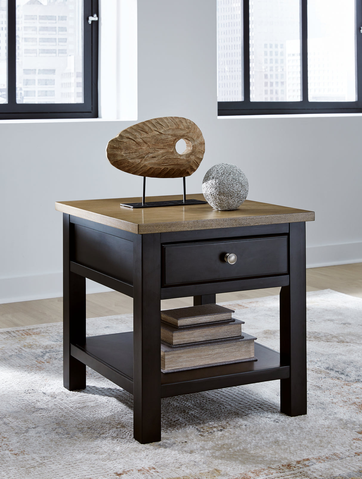 Nashville Furniture Outlets - Ashley Furniture - Drazmine End Table - Rectangular End Table / Brown - T734-3
