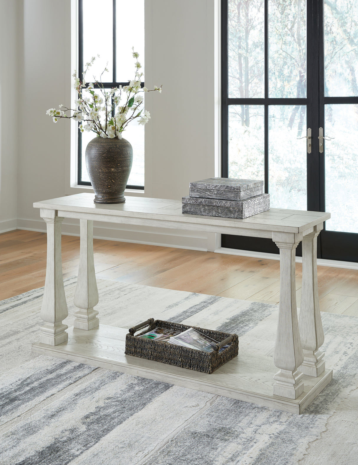 Nashville Furniture Outlets - Ashley Furniture - Arlendyne Sofa Table - Sofa Table / Antique White - T747-4
