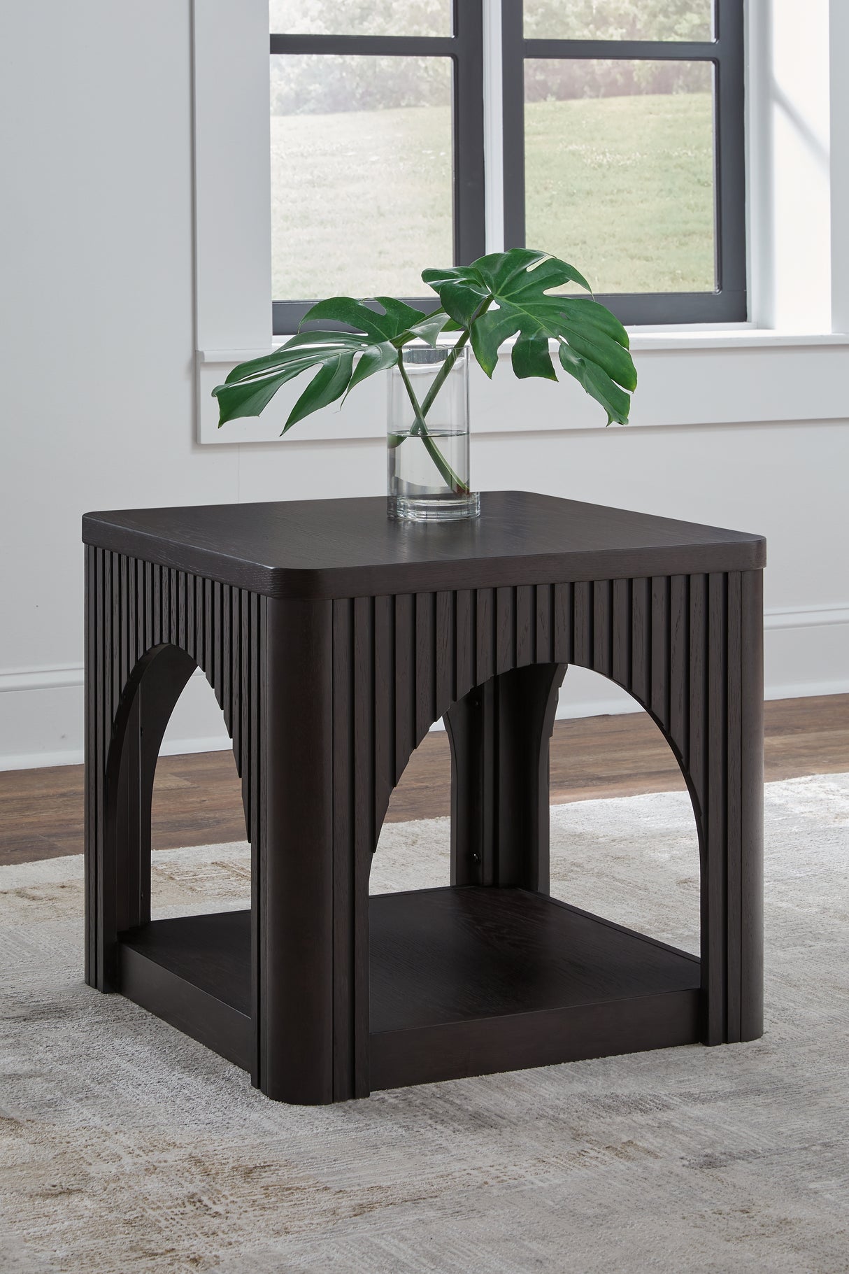 Nashville Furniture Outlets - Ashley Furniture - Yellink End Table - Square End Table / Black - T760-2