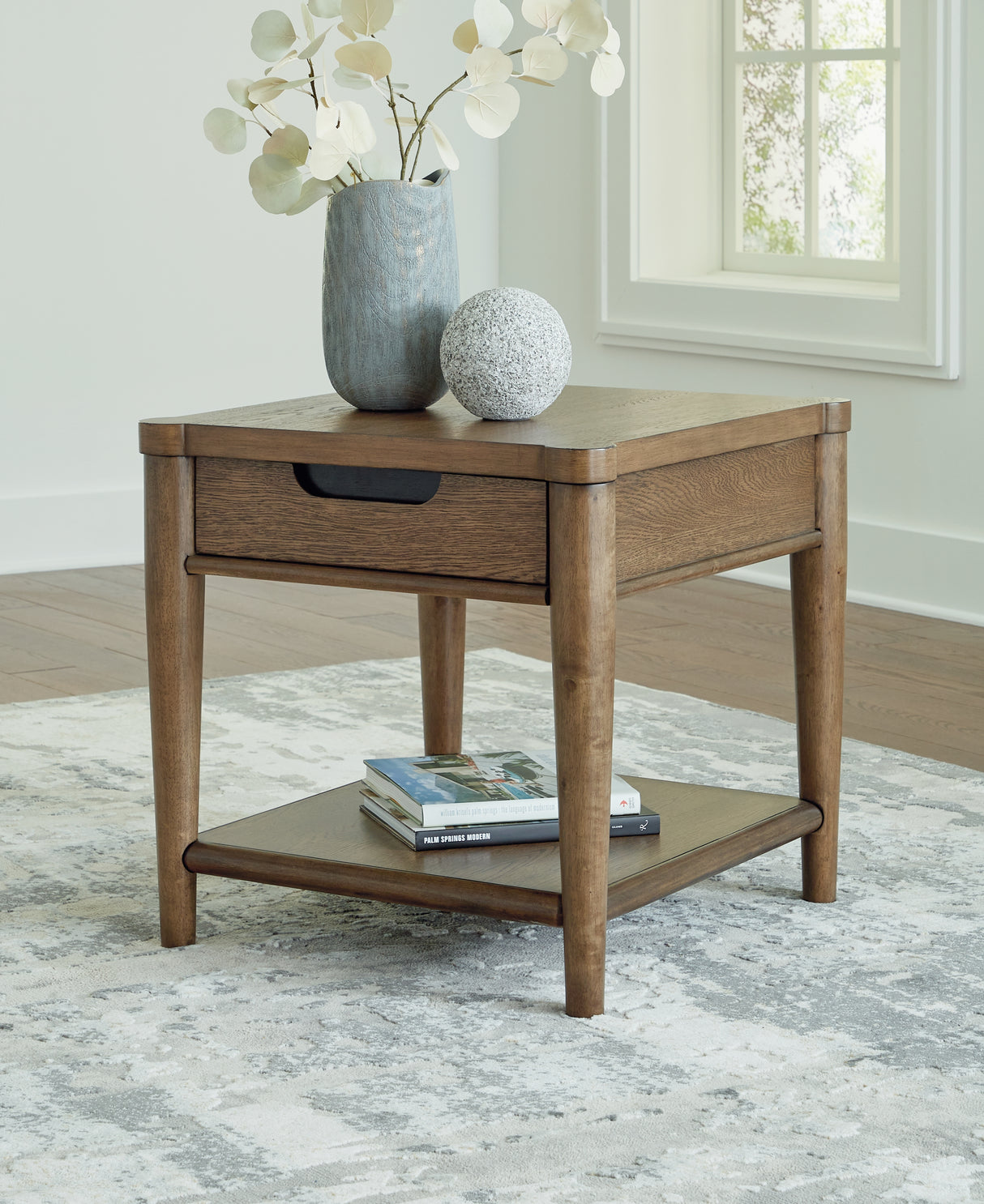 Nashville Furniture Outlets - Ashley Furniture - Roanhowe End Table - Rectangular End Table / Brown - T769-3