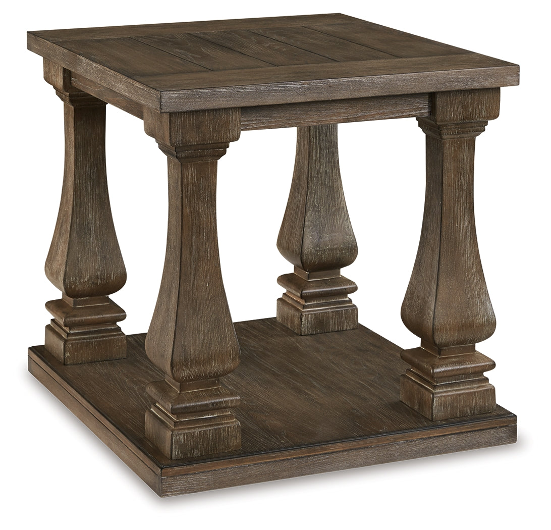 Nashville Furniture Outlets - Ashley Furniture - Johnelle End Table - Rectangular End Table / Gray - T776-3