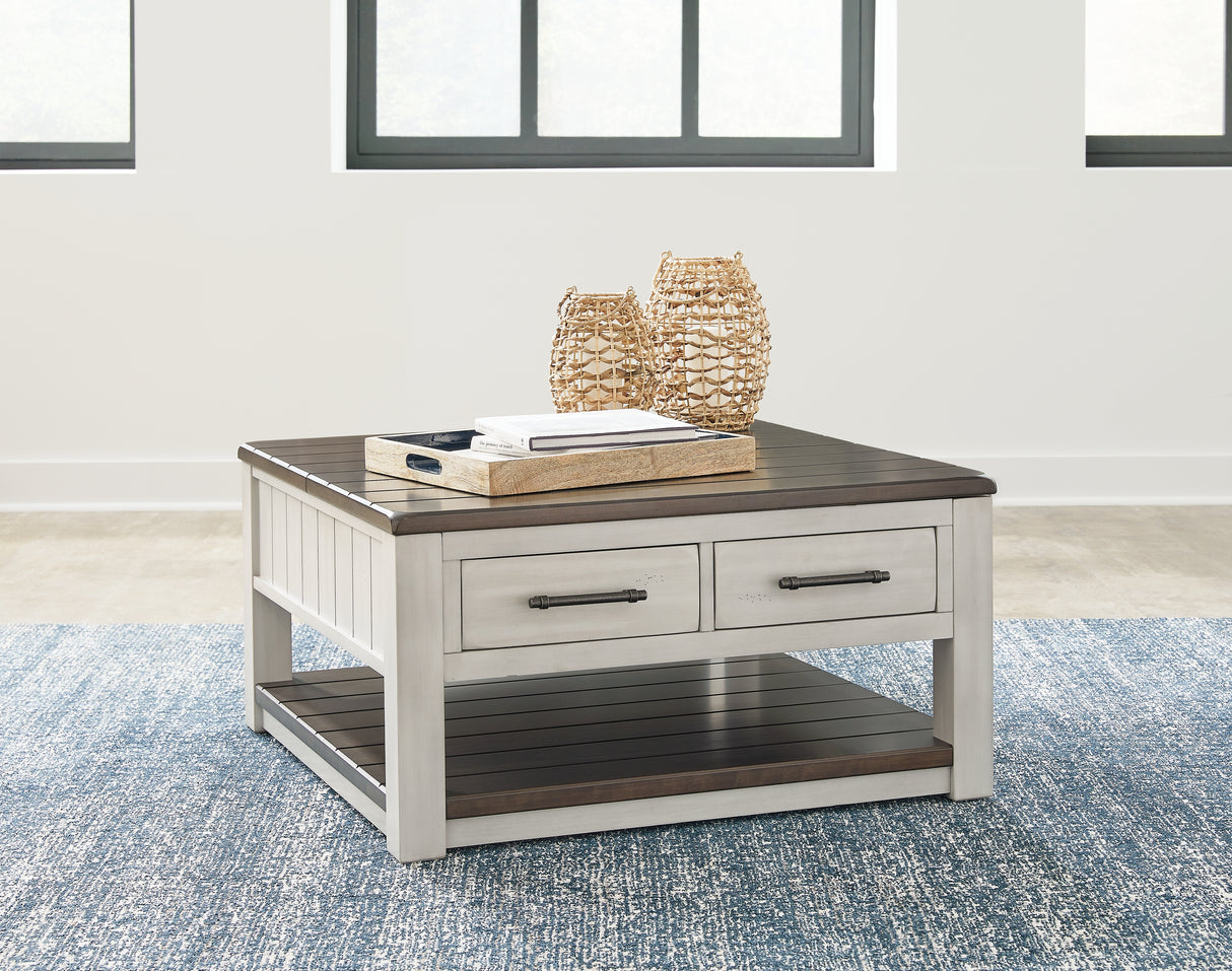 Nashville Furniture Outlets - Ashley Furniture - Darborn Lift-Top Coffee Table - Lift Top Cocktail Table / Gray/Brown - T796-00