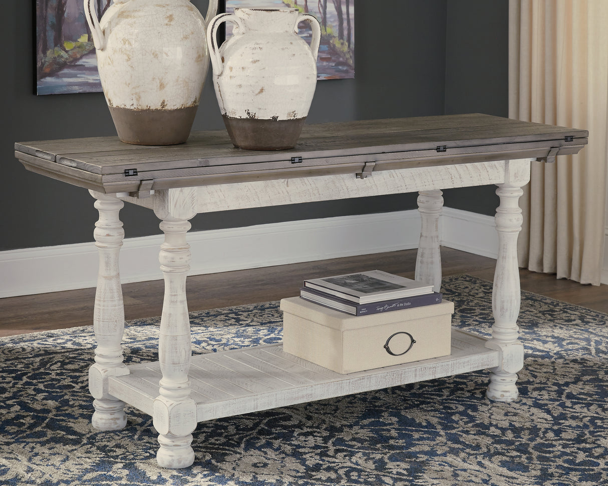 Nashville Furniture Outlets - Ashley Furniture - Havalance Sofa/Console Table - Flip Top Sofa Table / Gray/White - T814-4