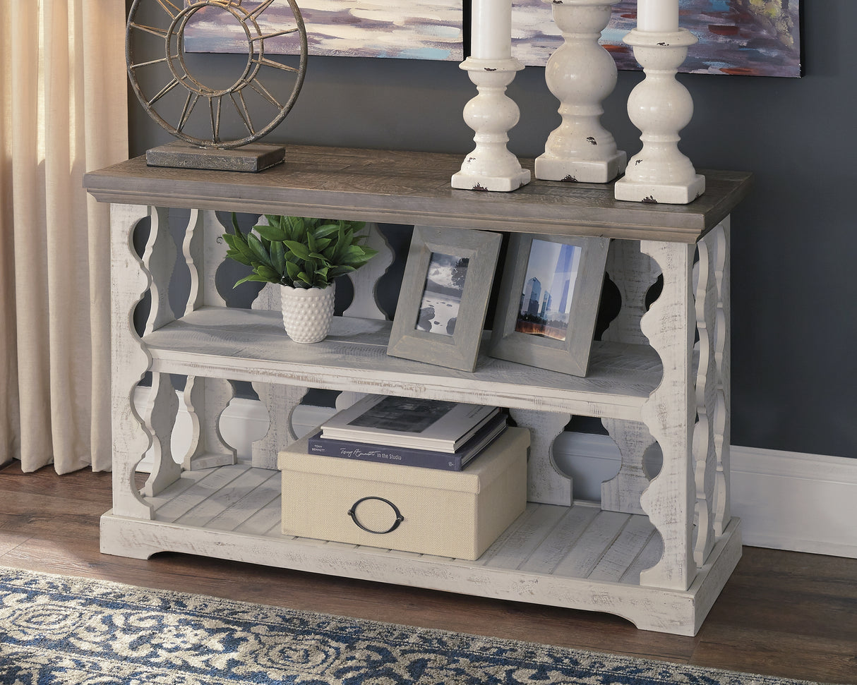 Nashville Furniture Outlets - Ashley Furniture - Havalance Sofa/Console Table - Console Sofa Table / Gray/White - T814-5