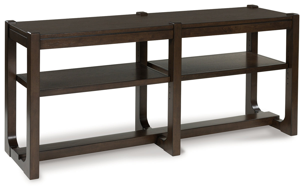 Nashville Furniture Outlets - Ashley Furniture - Breckington Sofa Table - Sofa Table / Dark Brown - T856-4