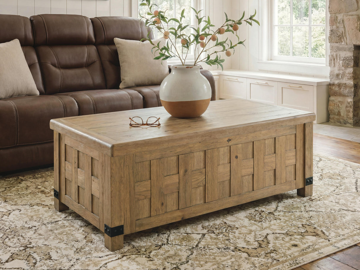 Nashville Furniture Outlets - Ashley Furniture - Ridgester Lift-Top Coffee Table - Lift Top Cocktail Table - T858-9