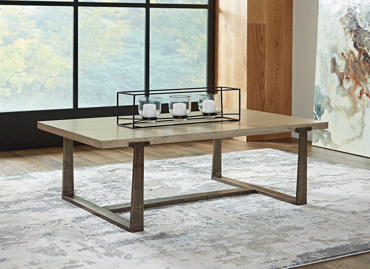 Nashville Furniture Outlets - Ashley Furniture - Dalenville Coffee Table - Rectangular Cocktail Table / Gray - T965-1