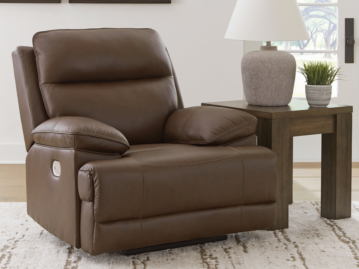 Nashville Furniture Outlets - Ashley Furniture - VonRyan Living Room - PWR REC Sofa with ADJ Headrest / Tobacco - U1040015