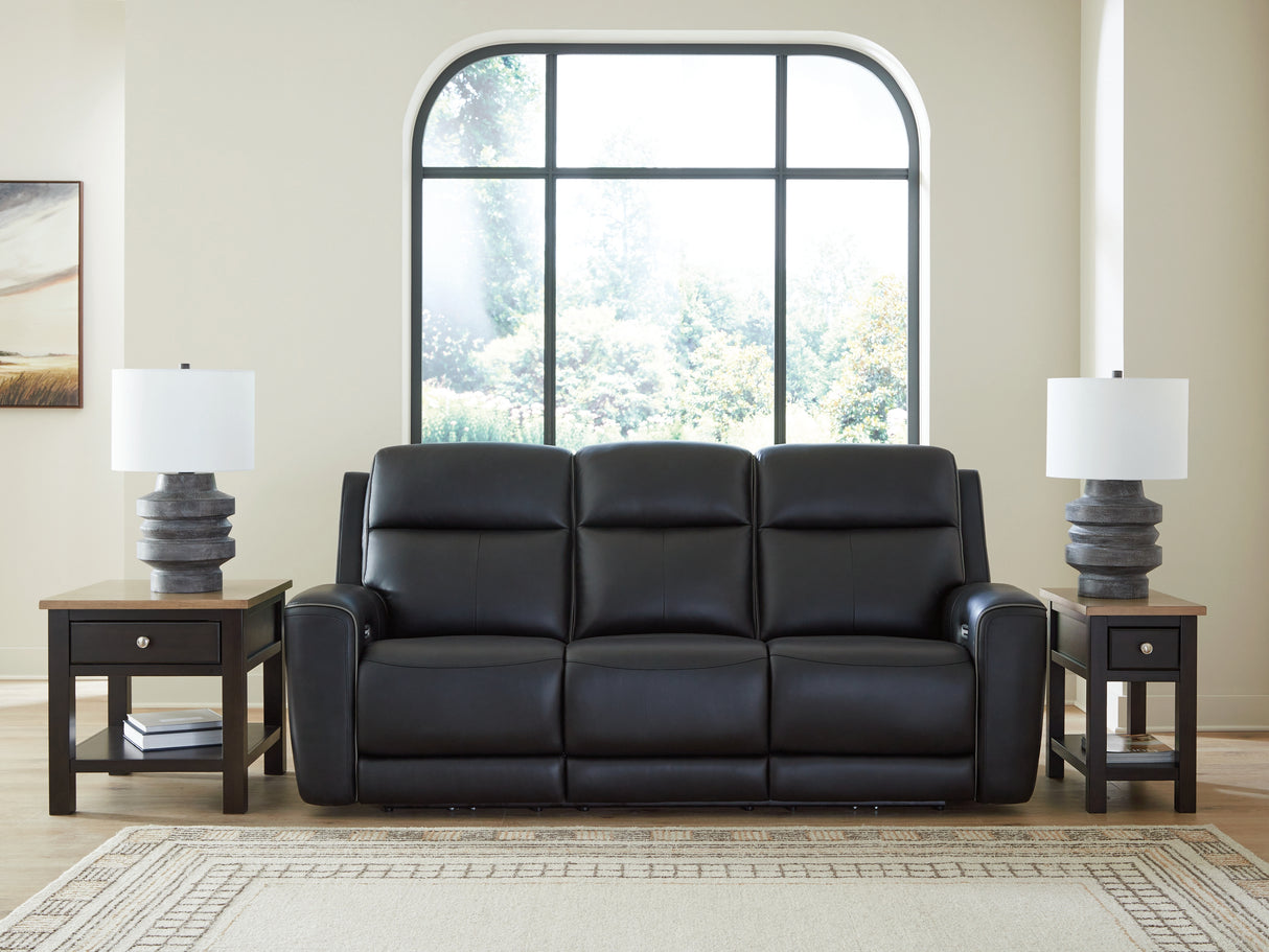 Nashville Furniture Outlets - Ashley Furniture - 5Z-Comfort Living Room - PWR REC Sofa with ADJ Headrest / Onyx - PCU1090215