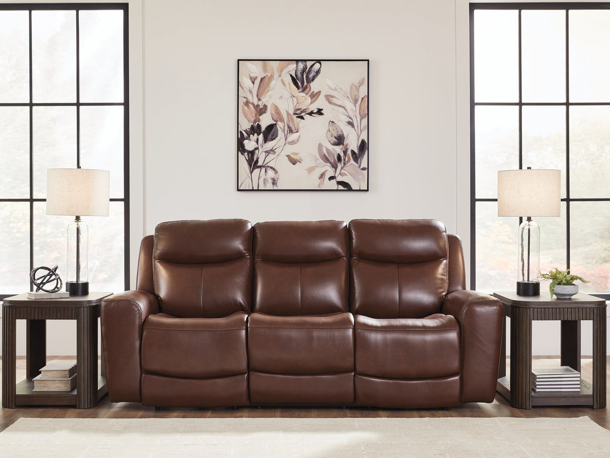 Nashville Furniture Outlets - Ashley Furniture - Next Move Living Room - PWR REC Sofa with ADJ Headrest / Mahogany - PCU1210215