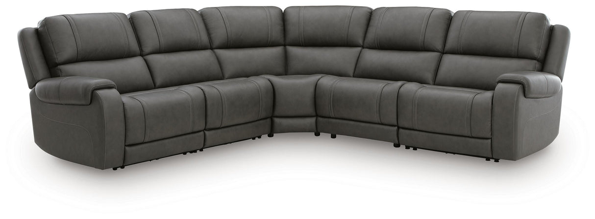 Nashville Furniture Outlets - Ashley Furniture - 5Z - Pittson Sectional - 5-Piece Power Reclining Sectional - PCU12600S6