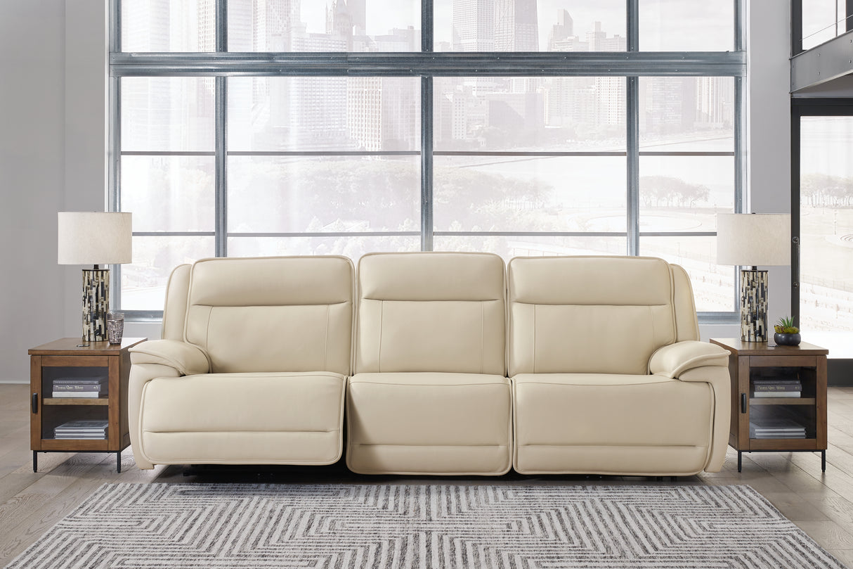 Nashville Furniture Outlets - Ashley Furniture - Double Deal Sectional - 3-Piece Power Reclining Sofa Sectional / Almond - U13001S5