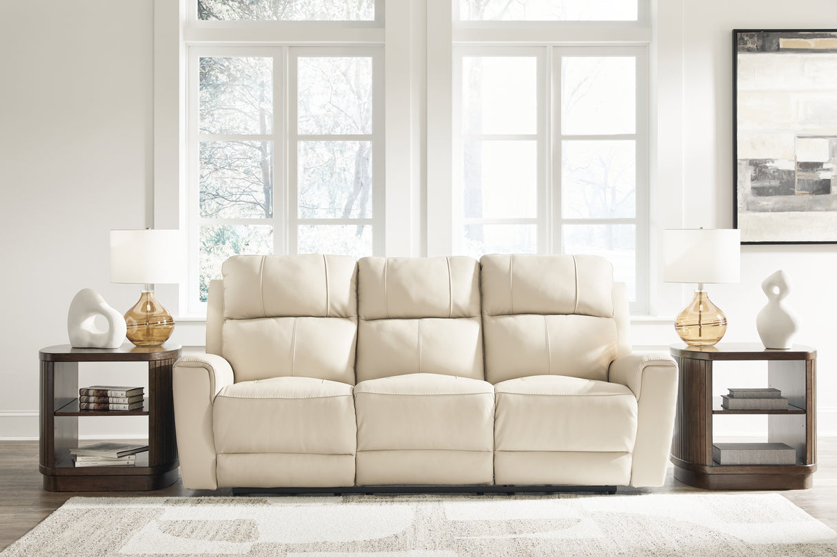 Nashville Furniture Outlets - Ashley Furniture - Dahlmoore Living Room - Reclining Power Sofa / Almond - U1320087
