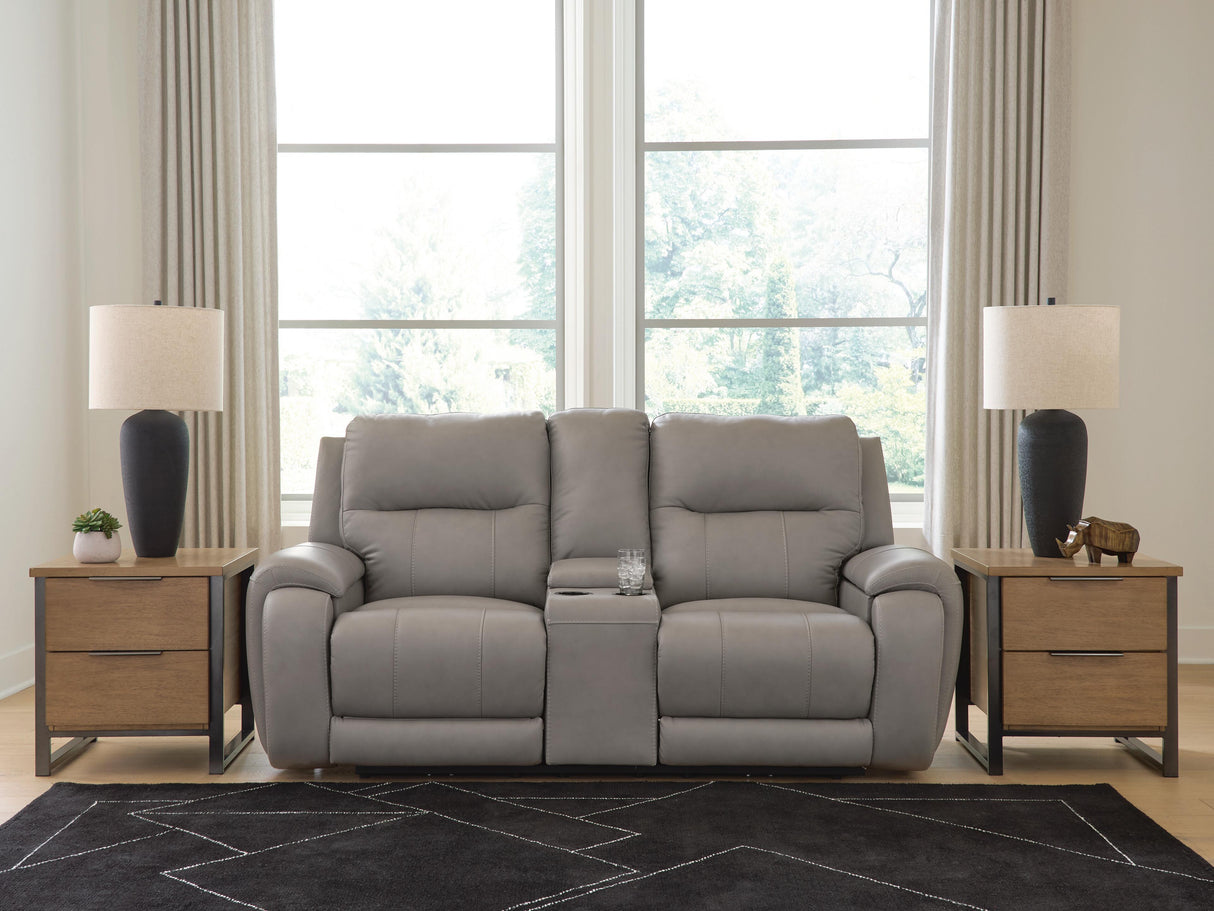 Nashville Furniture Outlets - Ashley Furniture - Real Moments Living Room - PWR REC Love w/Audio Seating - PCU1370018A