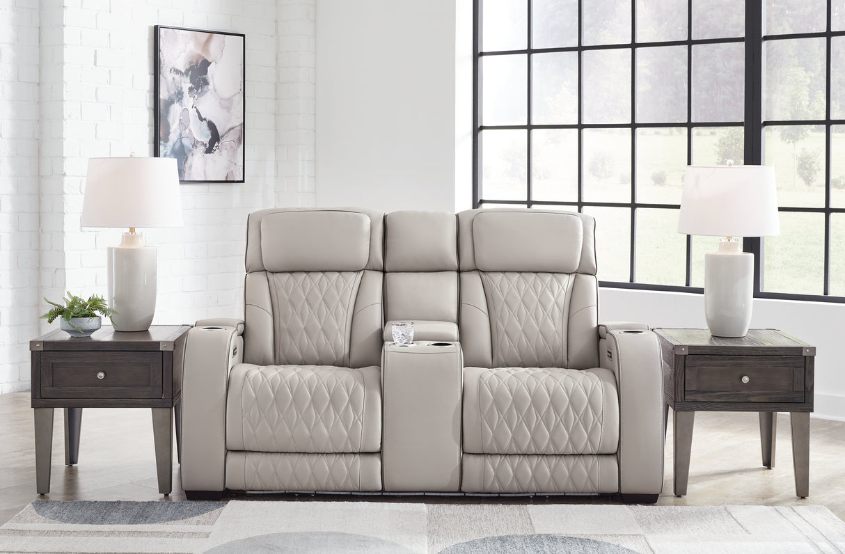 Nashville Furniture Outlets - Ashley Furniture - Boyington Living Room - PWR REC Loveseat/CON/ADJ HDRST / Gray - U2710518