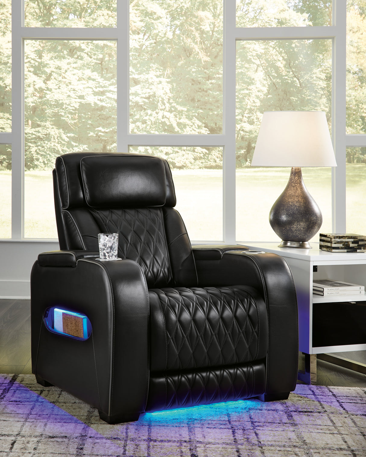 Nashville Furniture Outlets - Ashley Furniture - Boyington Living Room - PWR REC Sofa with ADJ Headrest / Black - U2710615