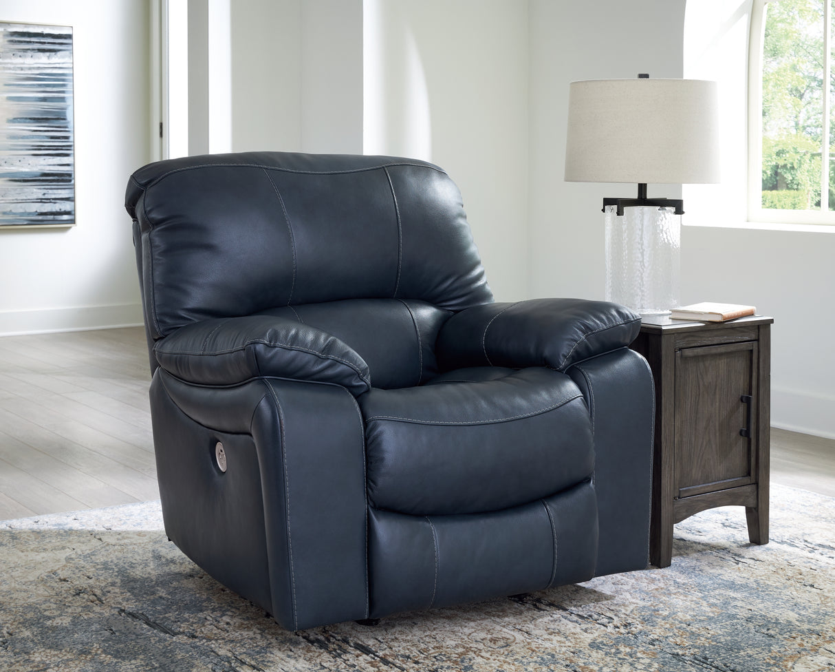 Nashville Furniture Outlets - Ashley Furniture - Leesworth Living Room - Power Rocker Recliner / Ocean - U4380998