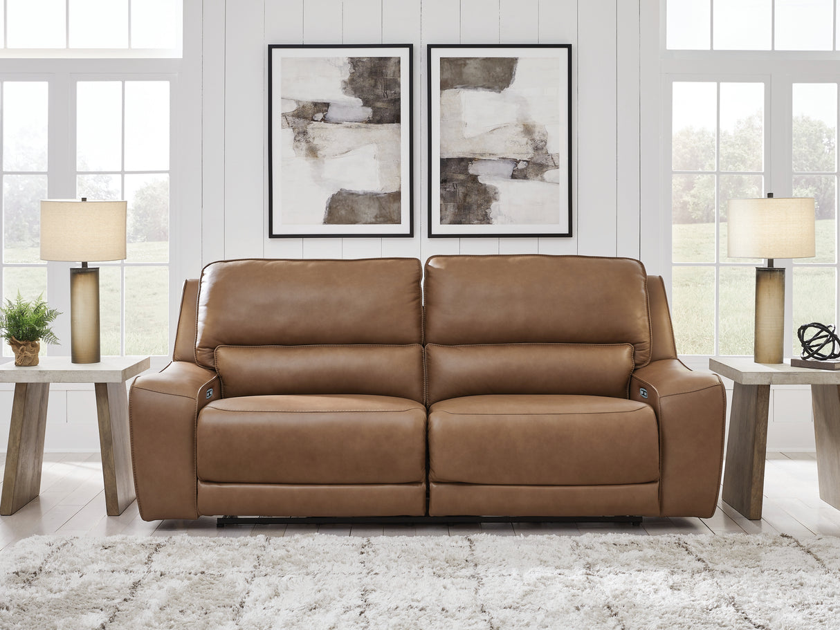 Nashville Furniture Outlets - Ashley Furniture - DeepWakes Living Room - 2 Seat PWR REC Sofa ADJ HDREST / Caramel - PCU6260647