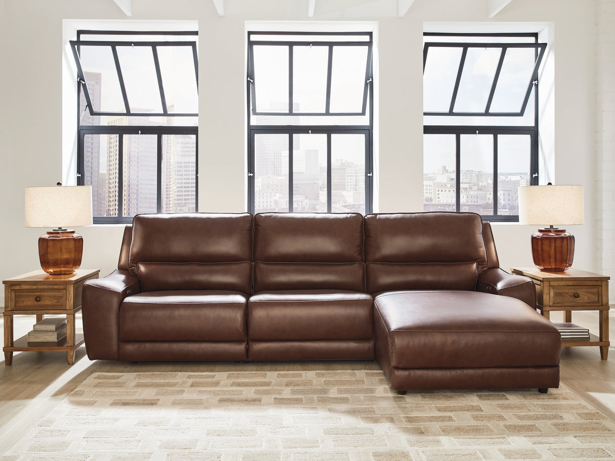 Nashville Furniture Outlets - Ashley Furniture - DeepWakes Sectional - 3-Piece Reclining Sofa Chaise / Canyon - PCU62607S22