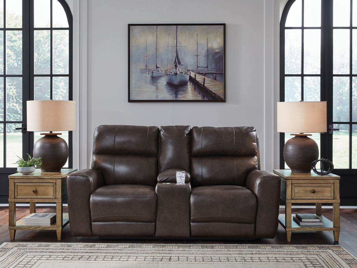 Nashville Furniture Outlets - Ashley Furniture - Crossplex Living Room - PWR REC Loveseat/CON/ADJ HDRST / Smoke - PCU6450618