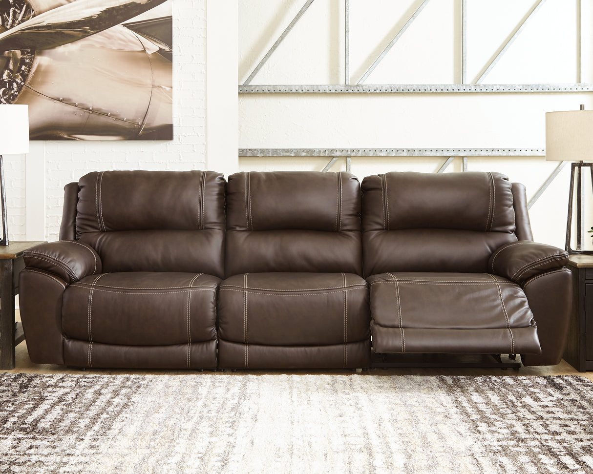 Nashville Furniture Outlets - Ashley Furniture - Dunleith Sectional - 3-Piece Power Reclining Sofa / Chocolate - U71604S5