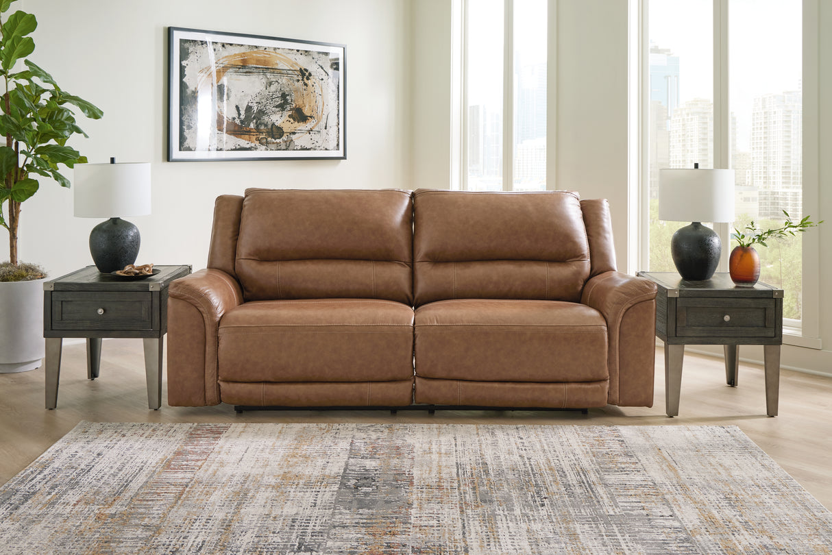 Nashville Furniture Outlets - Ashley Furniture - Trasimeno Living Room - 2 Seat PWR REC Sofa ADJ HDREST / Caramel - U8281547