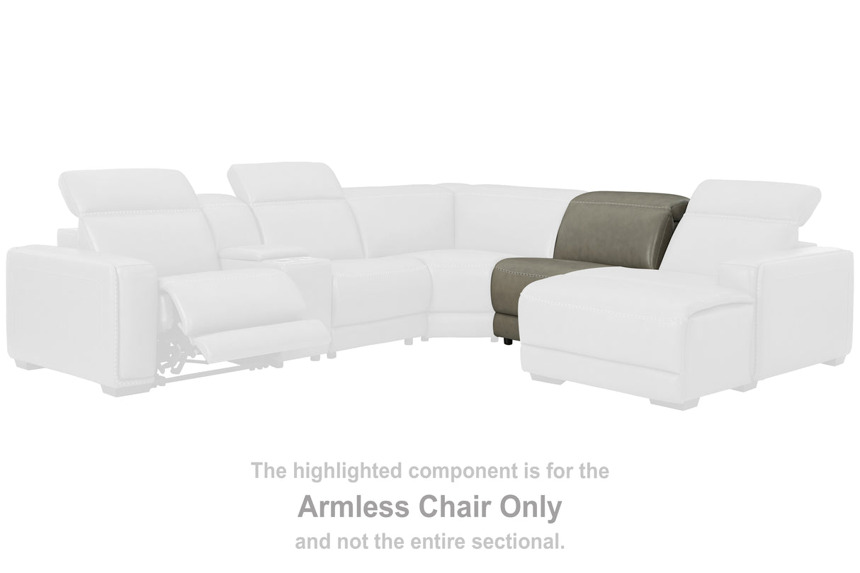 Nashville Furniture Outlets - Ashley Furniture - Correze Sectional - Armless Chair / Gray - U9420246