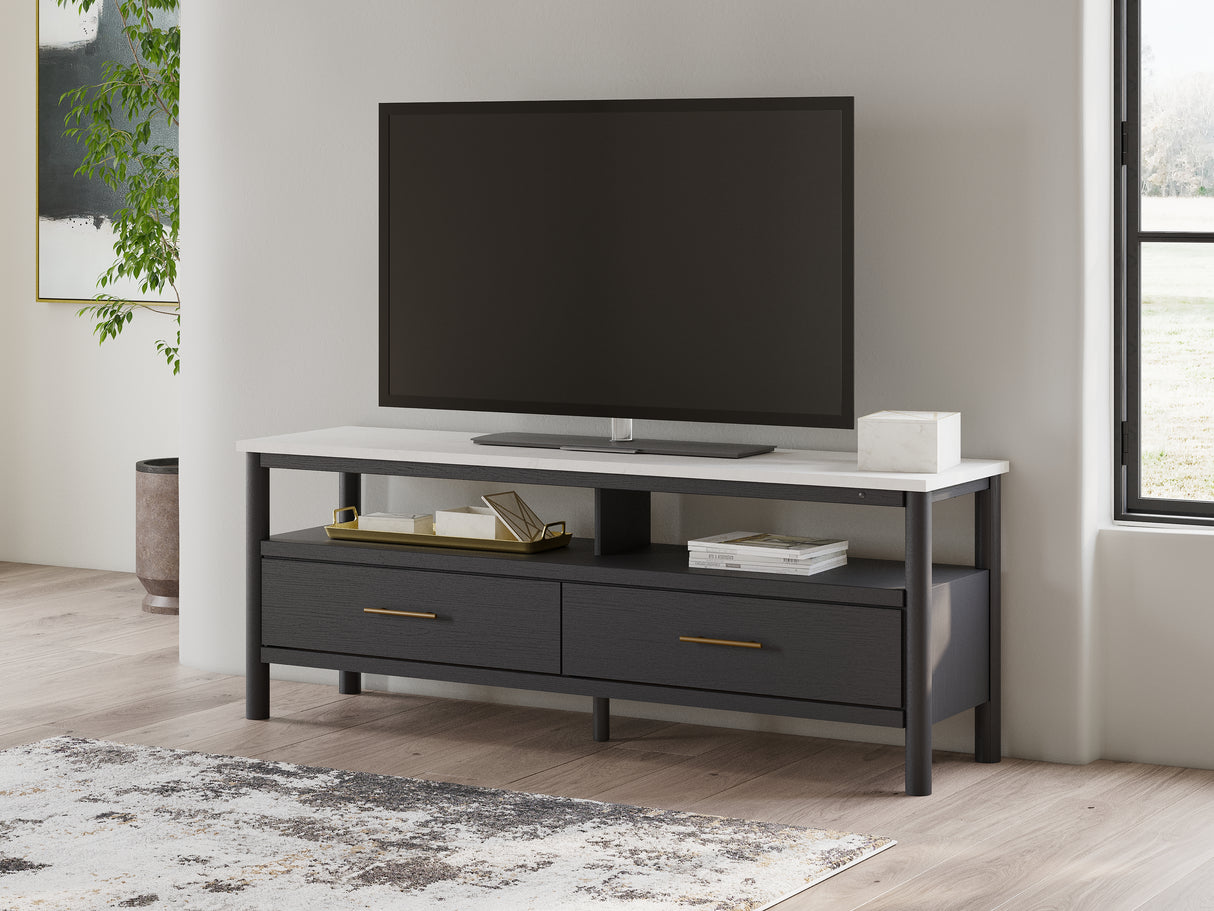 Nashville Furniture Outlets - Ashley Furniture - Cadmori TV Stand - 72" / Black/White - W2616-68