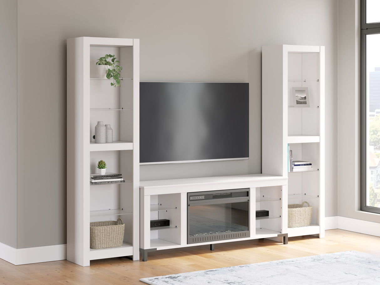 Nashville Furniture Outlets - Ashley Furniture - Brollevi Entertainment Center - Pier / White - W2722-24