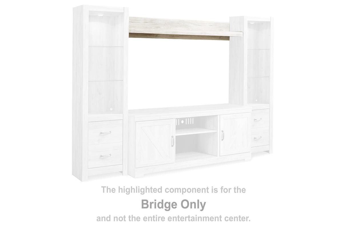 Nashville Furniture Outlets - Ashley Furniture - Bellaby Entertainment Center - Bridge / Whitewash - W331-27