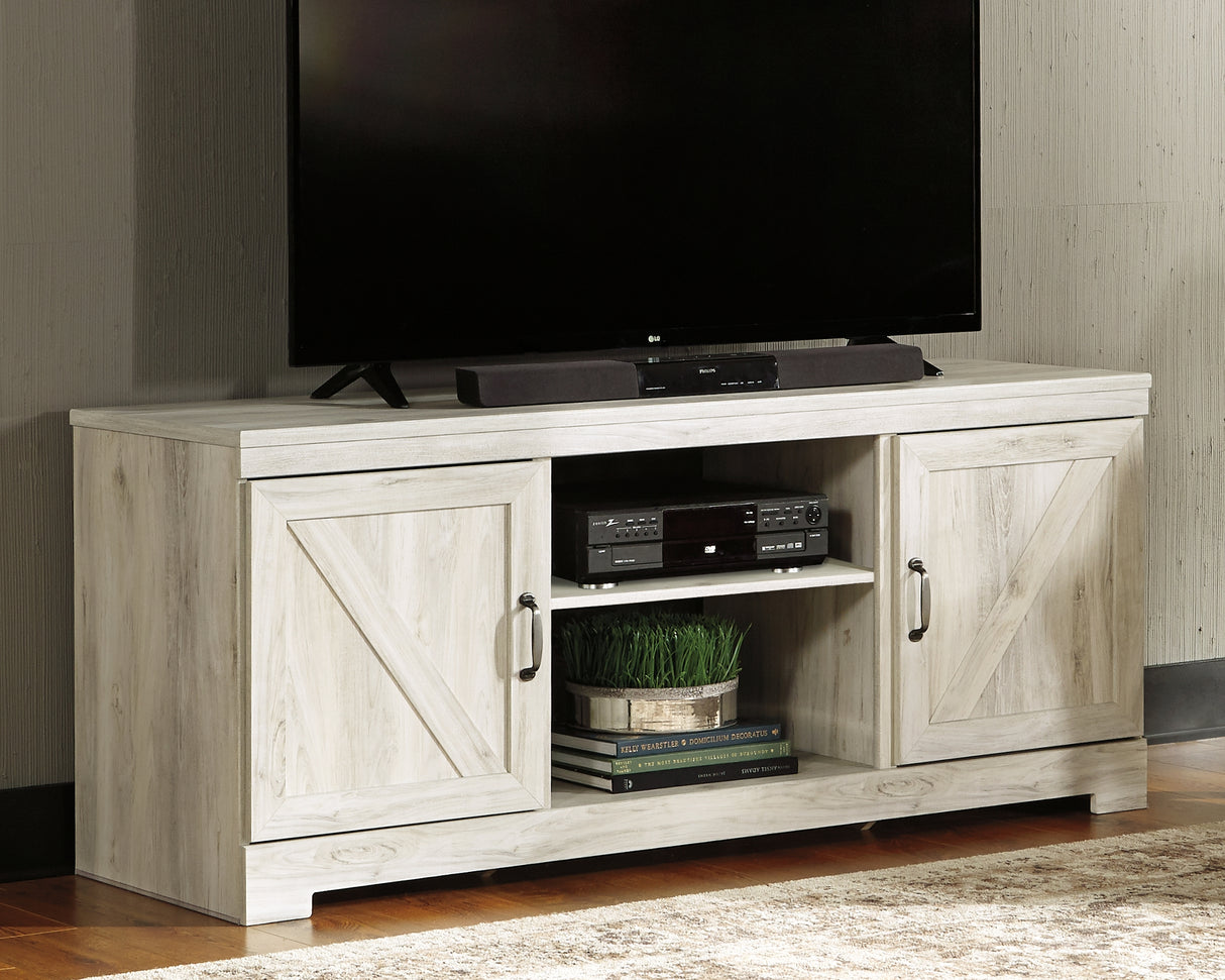 Nashville Furniture Outlets - Ashley Furniture - Bellaby TV Stand - 63" / Whitewash - W331-68