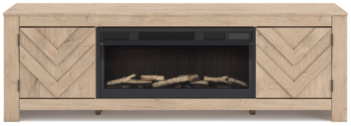 Cayboni 71" TV Stand with Electric Fireplace