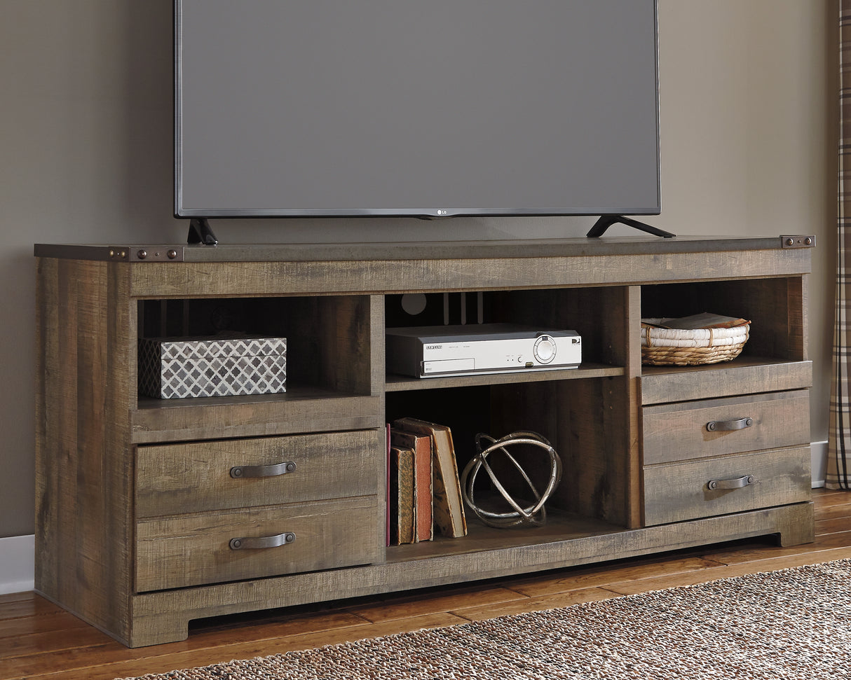 Nashville Furniture Outlets - Ashley Furniture - Trinell TV Stand - 63" / Brown - W446-68