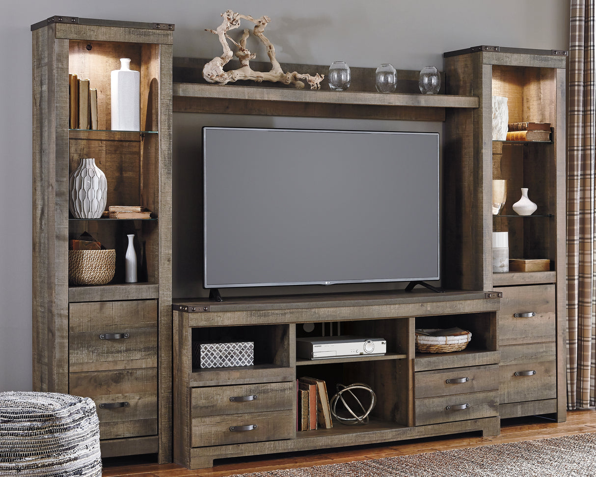 Nashville Furniture Outlets - Ashley Furniture - Trinell Entertainment Center - Pier / Brown - W446-24