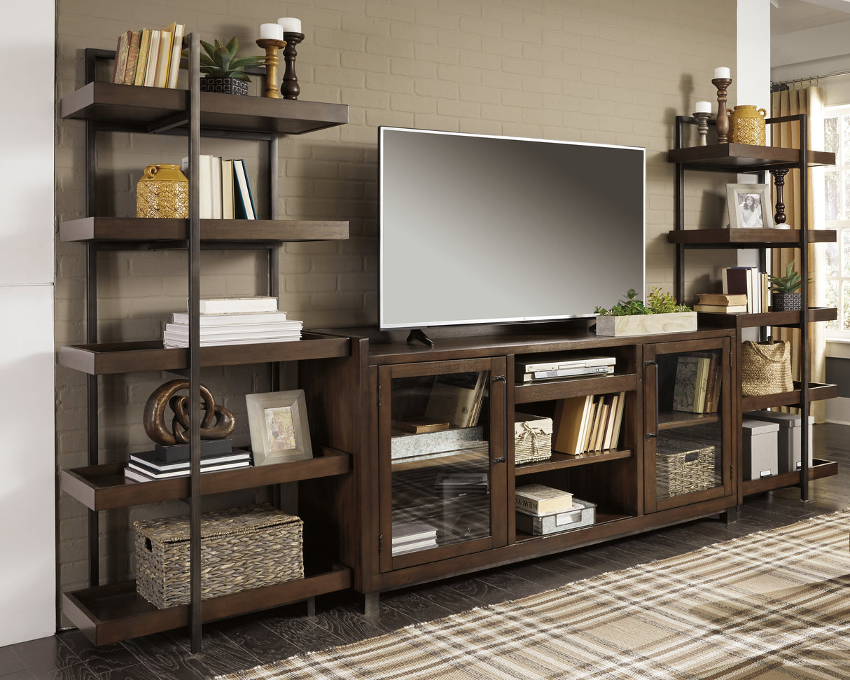 Nashville Furniture Outlets - Ashley Furniture - Starmore Entertainment Center - Left or Right Pier / Brown/Gunmetal - W633-34