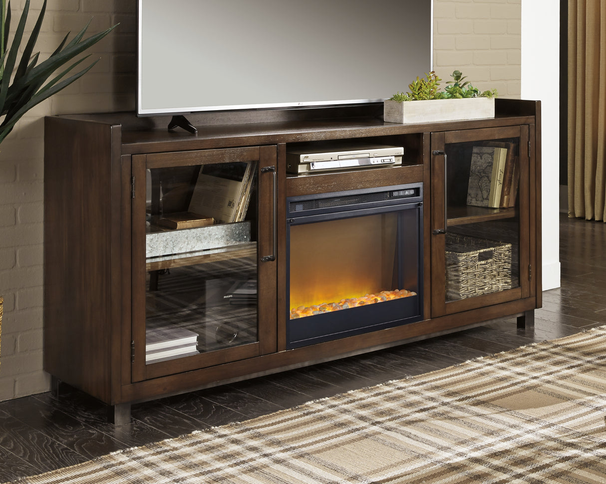 Nashville Furniture Outlets - Ashley Furniture - Starmore 70" TV Stand with Electric Fireplace - 70" TV Stand with Electric Fireplace / Brown - W633W4
