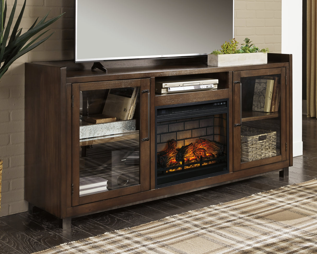 Nashville Furniture Outlets - Ashley Furniture - Starmore 70" TV Stand with Electric Fireplace - 70" TV Stand with Electric Fireplace / Brown - W633W5