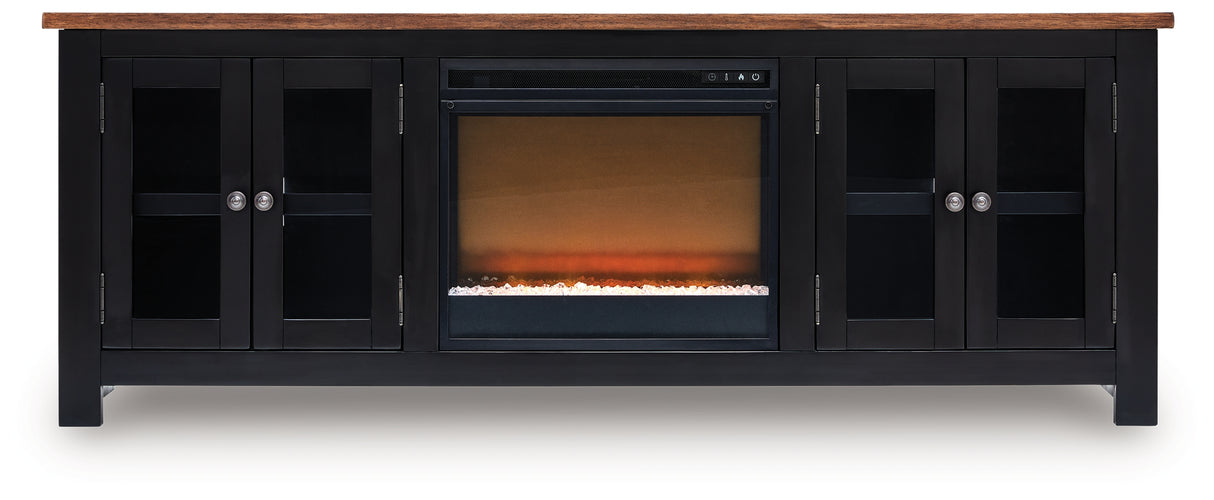 Wildenauer 76" TV Stand with Electric Fireplace