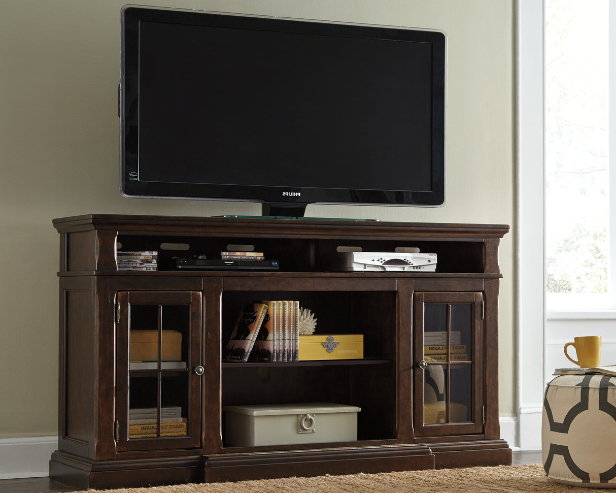 Nashville Furniture Outlets - Ashley Furniture - Roddinton 72" TV Stand - 72" / Dark Brown - W701-88