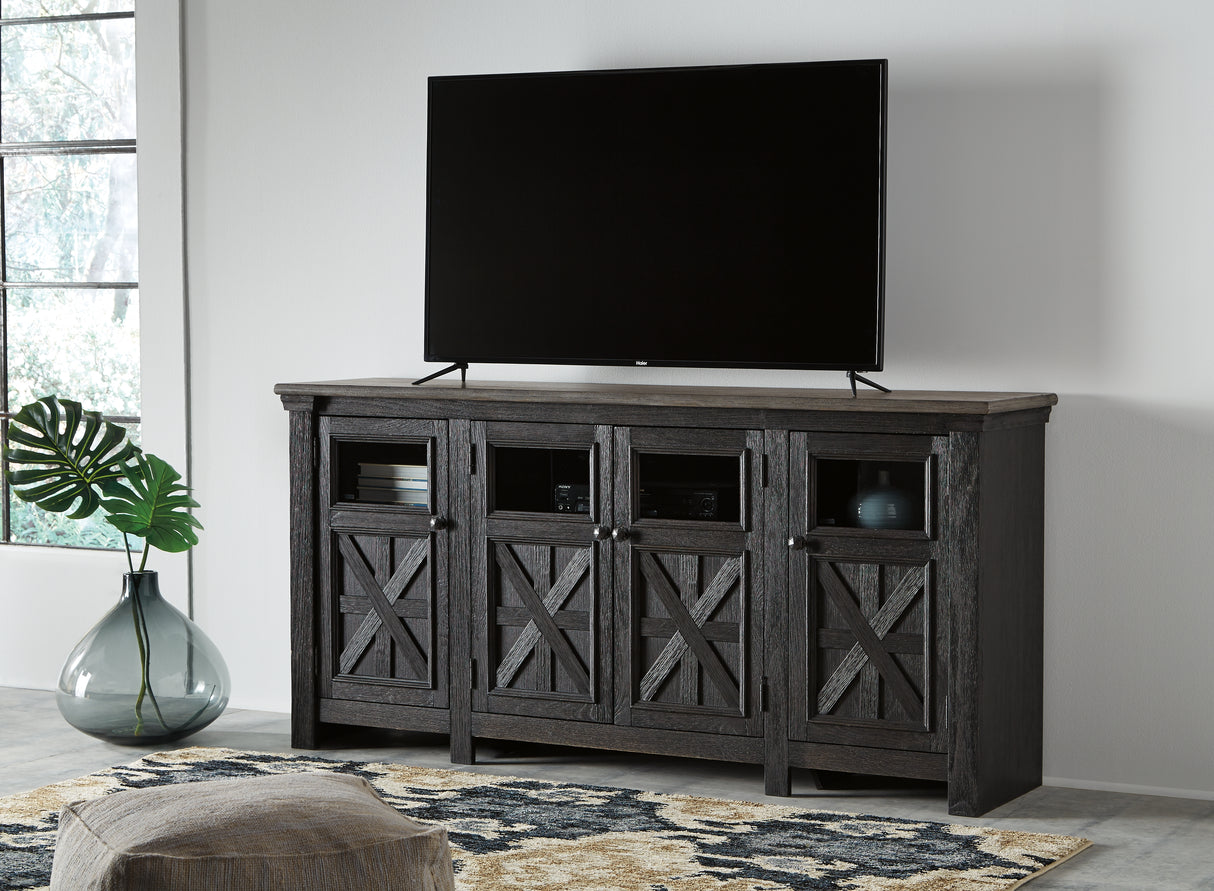 Nashville Furniture Outlets - Ashley Furniture - Tyler Creek 74" TV Stand - 74" / Black/Gray - W736-68