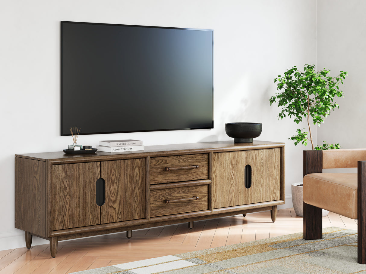 Nashville Furniture Outlets - Ashley Furniture - Roanhowe 85" TV Stand - 85" / Brown - W769-68