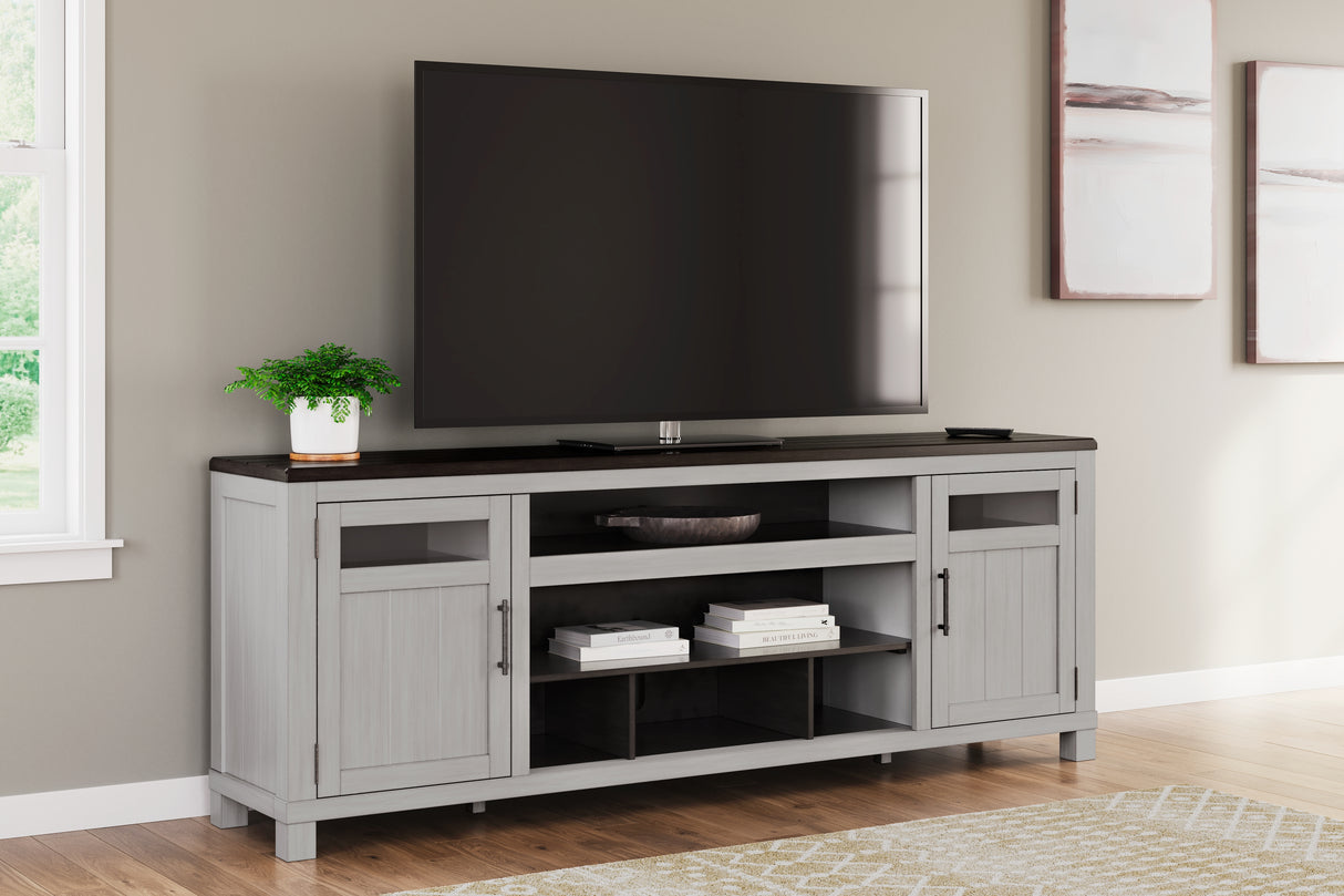Nashville Furniture Outlets - Ashley Furniture - Darborn 88" TV Stand - 88" / Gray/Brown - W796-68