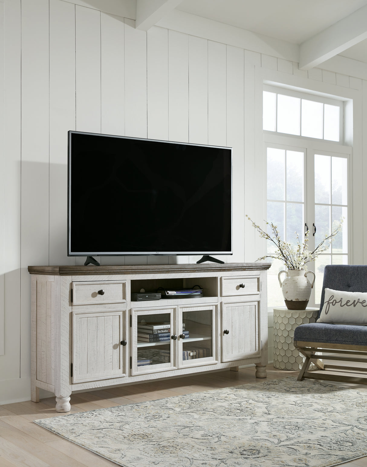 Nashville Furniture Outlets - Ashley Furniture - Havalance TV Stand - TV Stand / Two-tone - W814-68