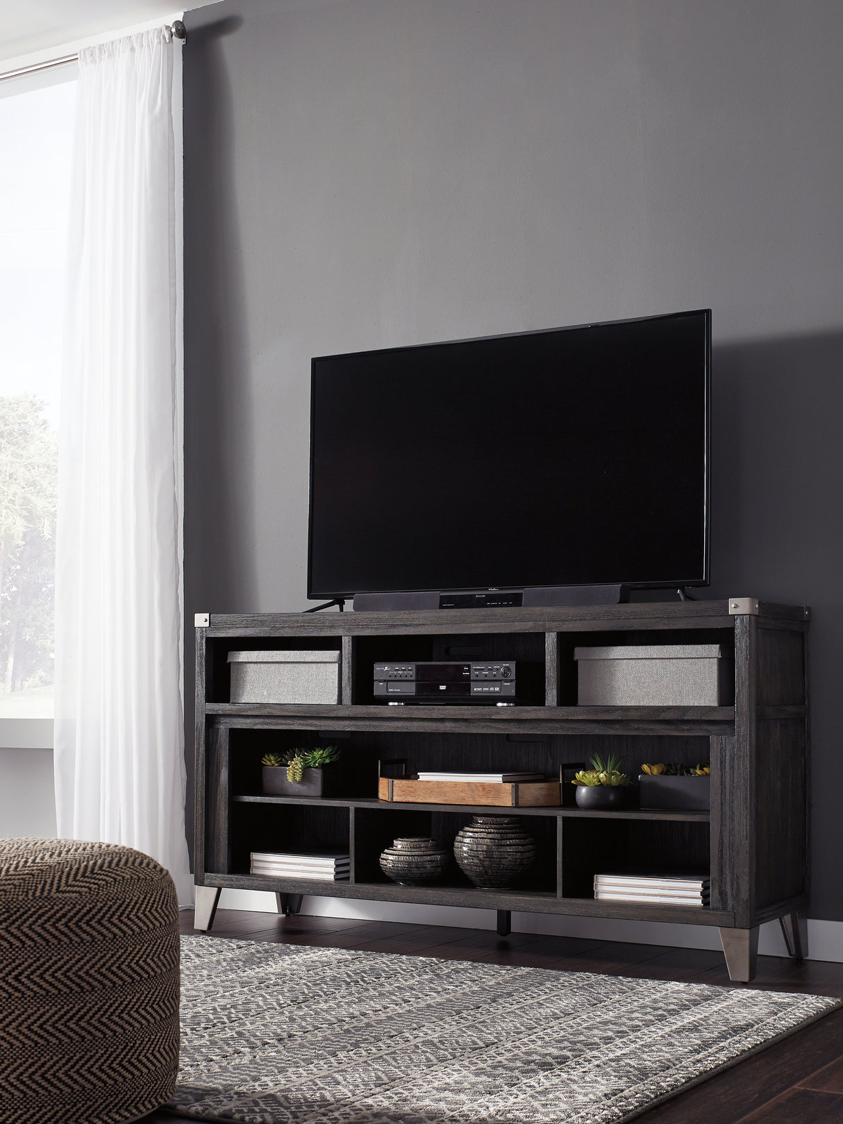 Nashville Furniture Outlets - Ashley Furniture - Todoe 65" TV Stand - 65" / Gray - W901-68